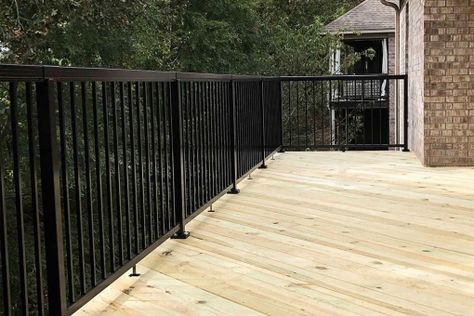 DIY powder-coated railing components Black Railing, Coat Rail, Aluminum Railing, Decks Backyard, Black Panels, Group Of Companies, Balcony Decor, Railing, Glass Panels