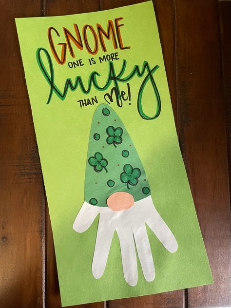 Lepercon Crafts Preschool, Leprechaun Handprint Craft, St Patrick’s Day Daycare Crafts, Infant Crafts Daycare March, March Crafts For Babies, St Patricks Day Crafts For Infants Daycare, March Footprint Crafts, Preschool Crafts March, March Daycare Activities