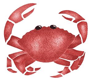 Stencil Details for Crab - dse137 Sea Stencil, Nautical Wall Stencil, Crab Stencil, Mary Land, Designer Stencils, Nautical Stencils, Clock Stencils, Crab Painting, Art Deco Stencil