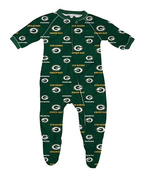 Look at this Green Bay Packers Footie - Infant on #zulily today! Ava Green, Green Bay Packers Baby, Packers Baby, Flannel Pajama Pants, Nfl Outfits, New Era Hats, Shirt Pant Set, Uniform Design, Team Apparel