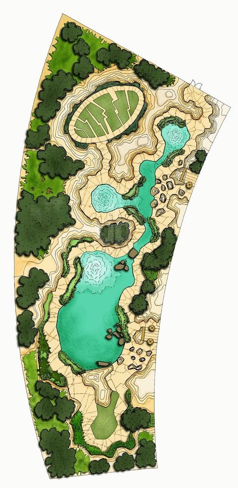 Wetland Design Plan, Oval Lawn, Landscaping Design Plans, Naturalistic Landscape, Park Plan, Villa Architecture, Naturalistic Garden, Landscape Design Drawings, King Abdullah