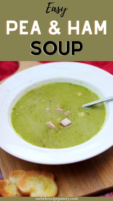 Soup Maker Pea And Ham Soup, Frozen Pea Soup Recipe, Pea And Ham Soup Recipe, Recipe For Pea Soup, Pea Ham Soup, Green Split Pea Soup, Sweetcorn Soup, Pea Soup With Ham, Chicken And Sweetcorn Soup