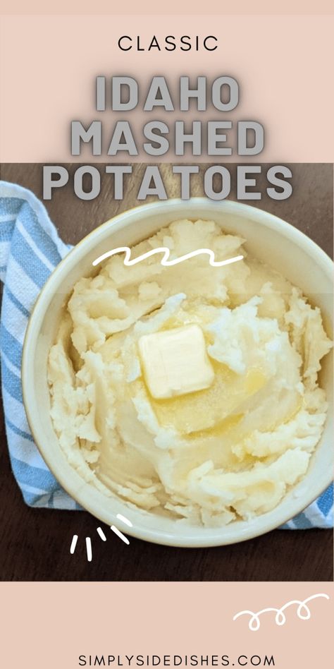 Are you looking for the perfect mashed potato recipe? This classic Idaho mashed potatoes recipe is simple, easy, and delicious. You'll love how creamy and buttery this mash turns out! Plus, it's a great dish to serve for special occasions or for a traditional Sunday dinner. Give this recipe a try today! via @simplysidedishes89 Idaho Mashed Potatoes Recipes, Creamy Mashed Potatoes Recipe, Mashed Potato Recipe, Thanksgiving Meals, Perfect Mashed Potatoes, Mashed Potatoes Recipe, Thanksgiving 2024, Idaho Potatoes, Medium Well