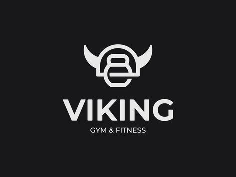 Fitness Logo Design Ideas, Viking Logo Design, Viking Gym, Pt Logo, Vikings Beer, Fitness Branding, Logo Fitness, Viking Logo, Gym Logo