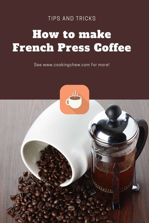 The Perfect Cup of Hot, Rich Coffee: How to Use a French Press. Using a french press to make coffee is easy to do and yields the best possible coffee. We love a fresh cup of coffee from our french press. Steeped Coffee, Perfect Cup Of Coffee, Making Coffee, Coffee Press, French Roast, Dark Roast Coffee, Cooking 101, French Press Coffee, Coffee Uses