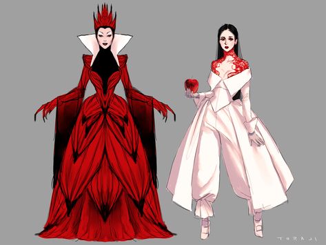 Queen Snow White, Queen Outfit, Queen Costume, Evil Queen, Character Outfits, Fashion Sketches, Fashion Drawing, Costume Design, Character Design Inspiration