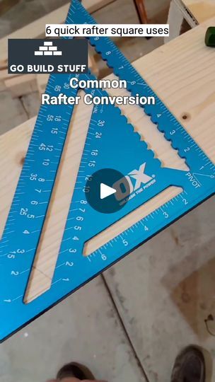 Building Hacks, Rafter Square, Speed Square, Construction Techniques, Woodworking Carpentry, Diy Home Repair, Diy Tips, Drywall, Home Repair