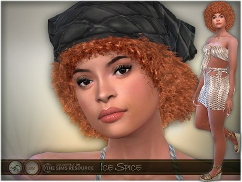 The Sims Resource - SIM Ice Spice (inspiration) Hair Magic, Sims 4 Cc Skin, Ice Spice, Ice And Spice, Sims Community, American Rappers, Cute Poses For Pictures, The Sims Resource, Sims 4 Mods