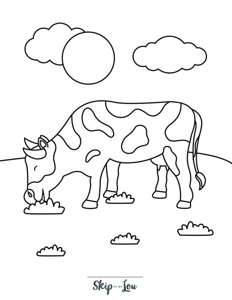 Free Printable Cow Coloring Pages with PDF Download Printable Cow, Cow Facts, Farm Coloring Pages, Cow Coloring Pages, Snowman Coloring Pages, Panda Coloring Pages, Turtle Coloring Pages, Elephant Coloring Page, Cow Colour