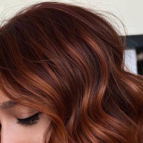 Rylee Heyza | MICHIGAN | on Instagram: "RICH AND RED 🔥 Base change + highlights for dimension ! Color: @pravana + @redken Style: @sevenhaircare #copper #copperhaircolor #copperbalayage #redhair #redbalayage #pravana #redkenrecipe" Copper Curls, Copper Balayage, Red Balayage, Copper Highlights, Copper Hair Color, Wedding 2025, Natural Curls, Coils, Locs