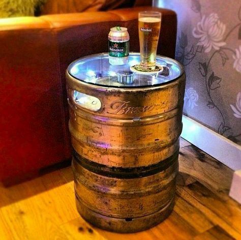 Keg Table, Best Man Caves, Mens Room Decor, Ultimate Man Cave, Beer Keg, Man Cave Home Bar, Man Room, Bar Room, Man Cave Bar