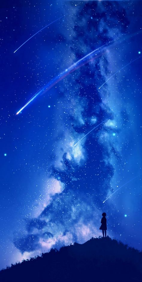 Starry Sky, Night Sky, Stars, Anime