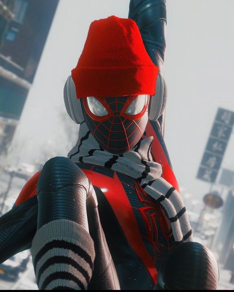 Miles Morales Game, Spider Man Miles, Spider Man Miles Morales, Winter Suit, Miles Morales