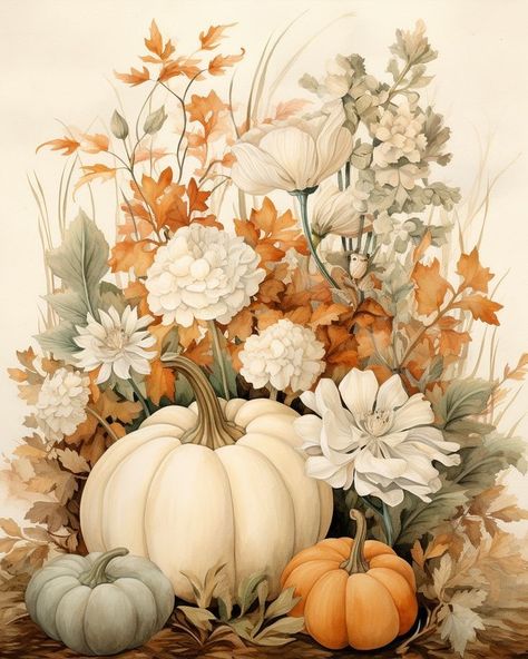 2024 Collage, Fall Accent Pillows, Journal Drawings, Pastel Pumpkins, Fall Pallets, Aesthetic Plants, Fall Canvas Painting, Fall Pumpkin Crafts, Happy Autumn