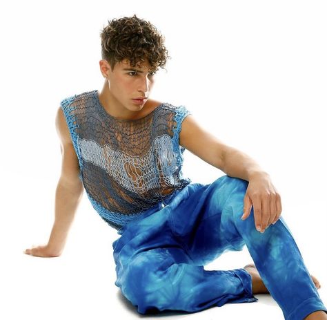 Water Outfit Ideas, Rave Outfits Aesthetic, Poseidon Outfit, Water Outfit, Diy Rave Outfits, Male Outfits Aesthetic, Rave Outfits Pants, Mens Rave Outfits, Sirens Fashion