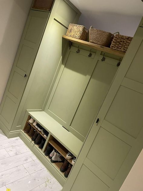 Corridor Storage, Hallway Coat Storage, Ikea Hack Bench, Ikea Wardrobes, Bookshelf Hack, Boot Room Storage, Ikea Bookshelf Hack, Ikea Cupboards, Ikea Wardrobe Hack