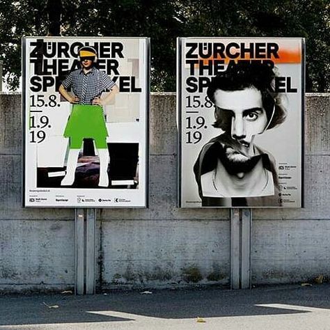 Design, Vis Art & Typography on Instagram: “New campaign for  the Zürcher Theater Spektakel @theaterspektakel  Design: Studio Marcus Kraft @studiomarcuskraft, Marlon…” Theater Poster Design, Theater Poster, Theatre Poster, Design Editorial, Art Typography, Poster Layout, Environmental Design, Conversion Rate, Corporate Design