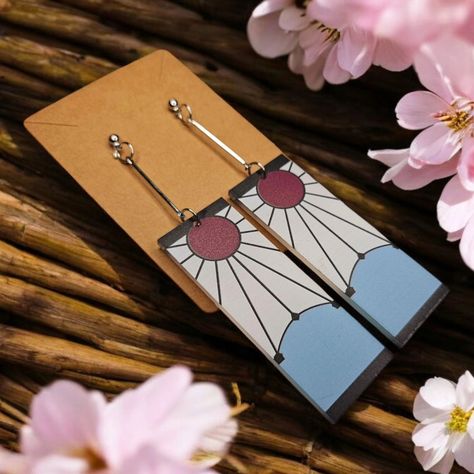 Demon Slayer - Tanjiro Kamado cosplay earrings https://www.ebay.com/usr/onepatchman #anime #manga #weeb #demonslayer #tanjiro #cosplay #earrings #merch #Halloween #smallbusiness #Sober_Goner Demon Slayer Earrings, Tanjiro Cosplay, Demon Slayer Merch, Demonslayer Tanjiro, Press Play, Tanjiro Kamado, Demon Slayer, Halloween, Anime