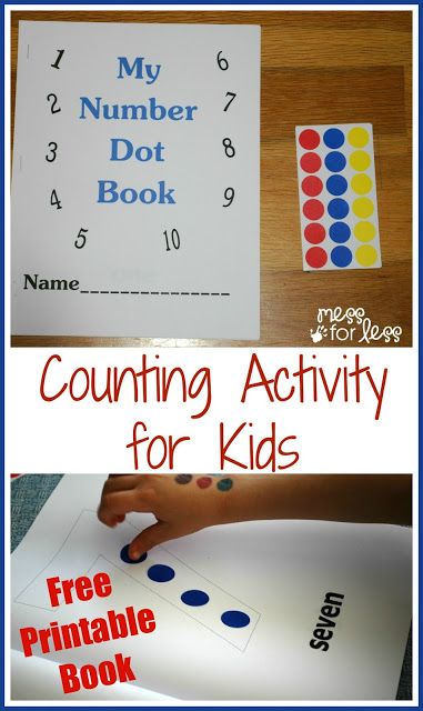 Preschool Numeracy, Letters Preschool, Science Experience, Free Math Printables, Number Book, Touch Math, Number Writing, Numbers Game, Counting Activity