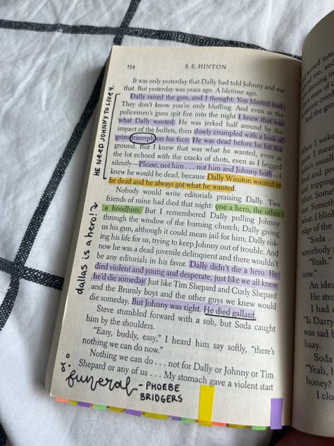 the outsiders by se hinton book annotations aesthetic The Outsiders Annotations, Outsiders Book Quotes, Outsider Quotes, Socs The Outsiders Aesthetic, The Outsiders Book Aesthetic, The Outsiders Book Quotes, Book Annotations Aesthetic, Annotations Aesthetic, Outsiders Book Cover