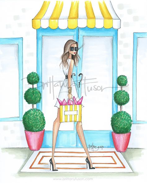 Flower Shop Flower Shop Display, Brittany Fuson, Sketch Flower, Flower Shop Interiors, Picked Flowers, Flower Shop Design, Colorful Arrangements, Fashion Drawings, Fashion Illustration Sketches Dresses