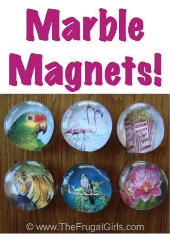 How to Make Marble Magnets ~ from TheFrugalGirls.com - such a cute easy magnet craft! #crafts #thefrugalgirls Marble Diy, Marble Magnets, Magnets Diy, Embellishments Diy, Magnet Ideas, Brush Embroidery, Marbles Crafts, Button Ideas, Diy Magnets