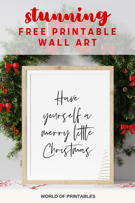 Merry Christmas Word Art Free Printables, Free Farmhouse Christmas Printables, Christmas Wall Art Printables Free, Free Printable Christmas Art, Free Christmas Printables To Frame, Free Printable Christmas Wall Art, Christmas Frames Printable, Christmas Images Printable, Free Wall Printables