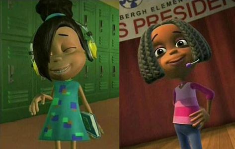 Libby, Jimmy Neutron | Community Post: 15 Cartoon Characters Who Totally Rocked Their Natural Hair Libby Jimmy Neutron, Libby Folfax, Jimmy Neutron Memes, Genius Movie, Cartoon Halloween Costumes, Childhood Ruined, Boy Genius, Timmy Turner, Right In The Childhood