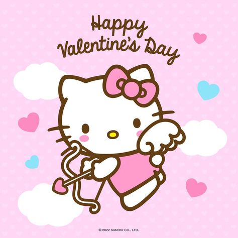 Happy #ValentinesDay! 💘 Hello Kitty Valentines, Selamat Hari Valentine, Valentine Drawing, Valentine Cartoon, Kitty Tattoos, Valentines Day Cartoons, Valentines Wallpaper Iphone, Valentines Day Drawing, Kitty Pictures