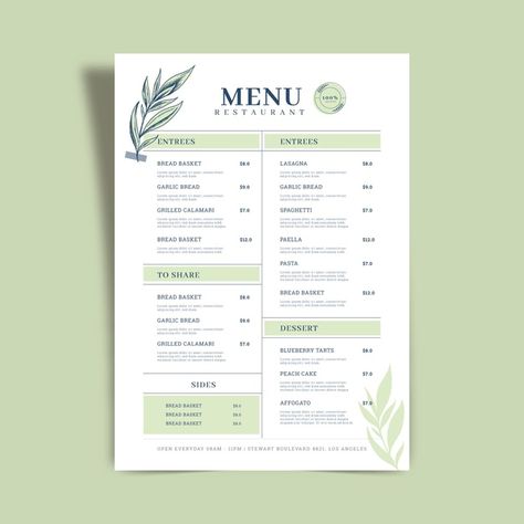 Wall Menu Design Ideas, Food Template Design, Menu Design Ideas, Menu Design Layout, Menu Design Inspiration, Cafe Menu Design, Price List Design, Menue Design, Menu Layout