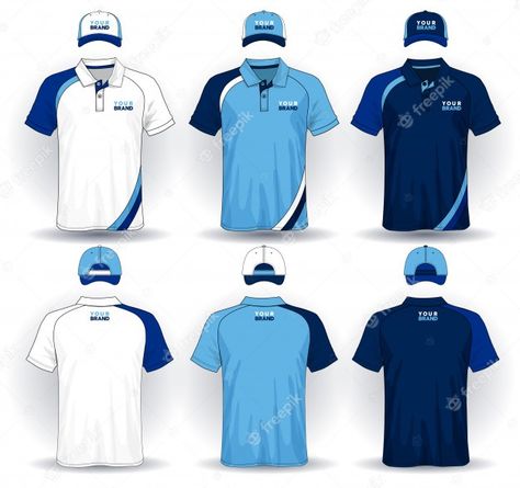 Polo Shirt Design Ideas, Polo Shirt Design Uniform, Polo Shirt Uniform, Uniform Template, Polo T Shirt Design, Company Uniform, Kaos Polo, Corporate Shirts, Sports Tshirt Designs