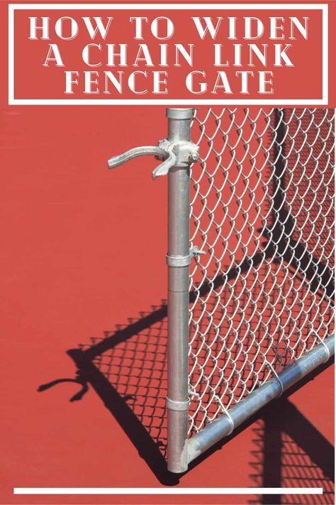 Yet chain-link fencing is one of the easiest to customize, so if your gate is not the right size and you want to make some adjustments to the dimensions, here are some easy and practical options... . #backyard #yard #yardwork #backyards #fence #fencing #DIY #landscaping #landscapinglife #outdoorliving #backyarddesign #landscapedesign #outdoordesign #outdoor Chain Link Fence Gate, Plastic Fencing, Fence Fabric, Chain Link Fencing, Double Gate, Diy Chain, Hardware Cloth, Chain Link Fence, Fence Gate