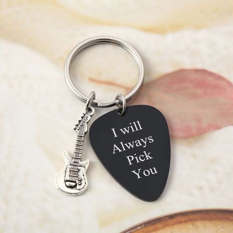 Guitar pick custom keychain Creative Gift Ideas For Girlfriend, Adina Core, Pick Guitar, Classy Living Room, Relationship Stuff, Guitar Pics, Cute Laptop Stickers, Maker Project, I Love My Girlfriend