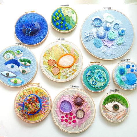 Crown Drawing, A Level Textiles, Biology Art, Abstract Embroidery, Bio Art, Petri Dish, Blog Art, Polymer Clay Sculptures, Contemporary Embroidery