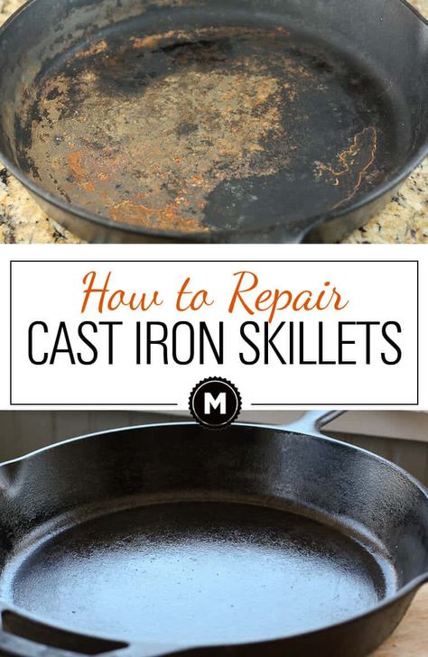 Clean Hacks, Cast Iron Care, Nyttige Tips, Clean Baking Pans, Cast Iron Skillets, Cast Iron Cleaning, Iron Skillet Recipes, Cast Iron Skillet Recipes, Cast Iron Recipes