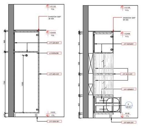 Drawer Section Detail Drawing, Drawer Detail, 2d Autocad Drawing, Section Detail, Side Elevation, Massage Bed, Library Furniture, Autocad Drawing, Cad Drawing