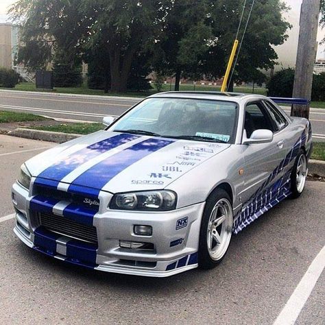 Missing Brian 🤧 Brians Nissan Skyline, Brian Skyline, Gtr Nismo, R34 Skyline, Gtr Car, Skyline Gtr R34, Мотоциклы Cafe Racers, R34 Gtr, Gtr R34