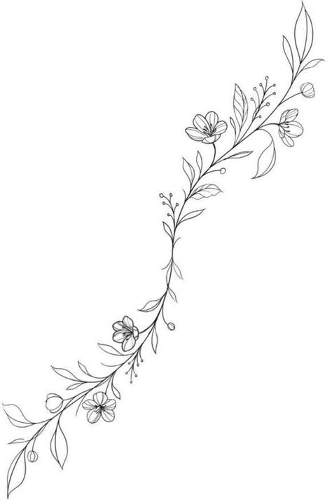 Sunflower Vine Drawing, Sunflower Vine Tattoo, Wraparound Tattoo, Tattoo Avant Bras, Arm Wrap Tattoo, Flower Vine Tattoos, Wrap Around Wrist Tattoos, Vine Drawing, Around Arm Tattoo