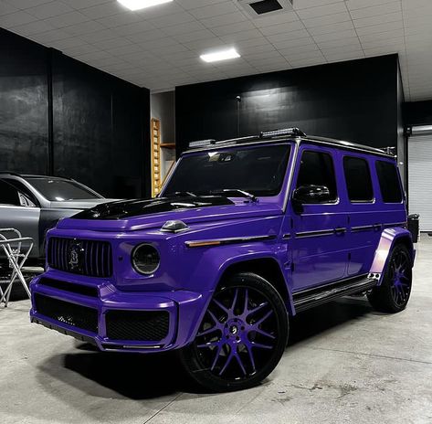 Purple G Wagon, G63 Wallpaper, G 63 Brabus, Purple Mercedes, Car Decorations Interior Ideas, Car Cleaning Hacks Interior, Car Ideas Accessories, Organize Car, Black G Wagon