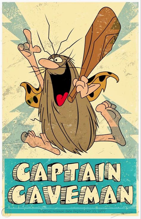 Caveman Cartoon, Captain Caveman, Hannah Barbera, Space Ghost, Limited Edition Giclee, Creating Characters, Hanna Barbera, Art Programs, Printed Plates