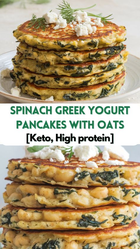 Spinach Protein Pancakes, Greek Yogurt Toppings Breakfast, Pancakes Made With Yogurt, Greek Yogurt Pancakes Healthy, Yogurt Waffle Recipe, Yogurt Pancakes Healthy, Breakfast With Yogurt, Yoghurt Pancakes, Protein Greek Yogurt