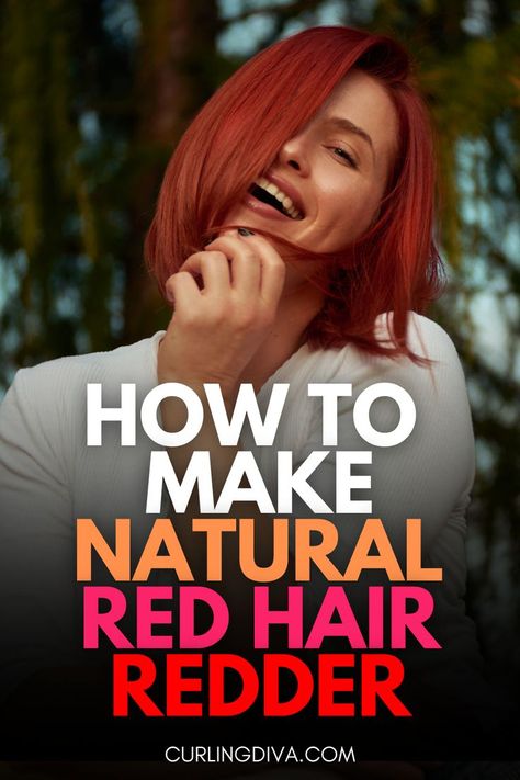 How to make natural red hair redder How To Brighten Red Hair, Hair Gloss For Redheads, Fine Red Hair, Red Hair Gloss, Diy Red Hair, Red Hair Care, Best Red Hair Dye, Red Hair Fade, Red Hair Shampoo