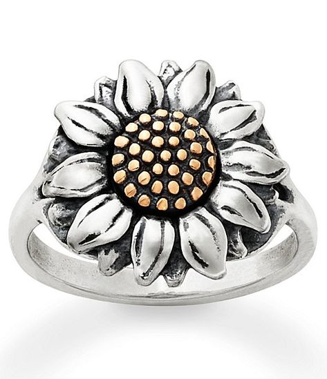 Wild Sunflower Ring #Sponsored #Wild, #ad, #Sunflower, #Ring James Avery Charm Bracelet, Pandora Bracelet Charms Ideas, Honey Suckle, James Avery Rings, Wild Sunflower, Sunflower Theme, James Avery Charms, Sunflower Charm, Connected Hearts