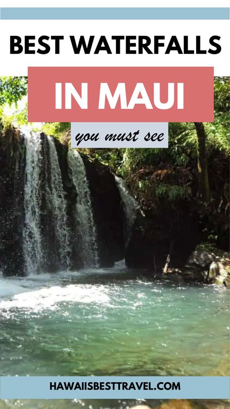 Essential travel guide for including Maui Waterfalls in your Hawaii vacation itinerary. Maui Hikes, Vacation To Hawaii, Hawaii Waterfalls, Maui Itinerary, Haleakala National Park, Maui Travel, Hawaii Trip, Road To Hana, Waterfall Adventure