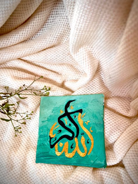 Mini canvas painting easy for beginners. Calligraphy art, everyone can learn this simple painting. Arabic calligraphy and writing. Beginners Calligraphy, Canvas Painting Easy, Arabic Writing, Simple Painting, Painting Easy, Calligraphy Painting, Mini Canvas Art, Mini Canvas, Calligraphy Art