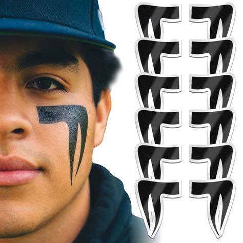 PRICES MAY VARY. MESS FREE EYE BLACK - Unlike traditional eye black grease pens, sticks, and paint, these temporary tattoos always come out perfectly uniform without any mess, drips, stains, or clogged pores. We offer 5 ultra-cool styles: Cross, Viper, Phantom, Phoenix, or Mystery Pack - Random Styles. SKIN SAFE - Adults and children can trust BLSTK Athletics as a premier Made in the USA temporary tattoo manufacturer. Caution: do not apply to sensitive or irritated skin, directly to the eyes or Eye Black Football, Eye Black Baseball, Sports Eye Black, Eye Painting, Black Accessories, Clogged Pores, Baseball Softball, Lacrosse, Temporary Tattoos