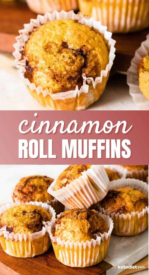 Keto Cinnamon Roll Muffins Keto Cinnamon Muffins Easy, Low Carb Cinnamon Muffins, Keto Cinnamon Roll Muffins, Almond Flour Cinnamon Muffins, Keto Cinnamon Muffins, Cinnamon Loaf Recipe, Keto Cinnamon Roll, Muffin Recipes Cinnamon, Low Sugar Dinners