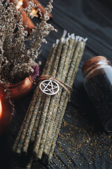 beeswax candles with wormwood and St. John's wort Magic Candles, Witches Candles, Witch Candle, Witch Incense, Candles Witch Aesthetic, Wich Craft Candles, Green Witch Candles, Mystic Candles, Herbal Candles