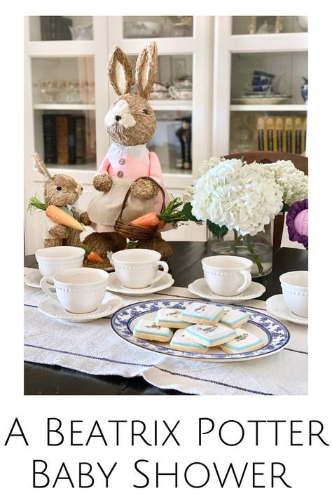 Beatrix Potter Shower Ideas, Beatrix Potter Tea Party, Beatrix Potter Baby Shower Ideas Girl, Beatrice Potter Baby Shower Ideas, Peter Rabbit Shower Ideas, Peter Rabbit Centerpiece Ideas, Peter Rabbit Baby Shower Ideas Girl, Beatrix Potter Baby Shower Ideas, Beatrix Potter Party