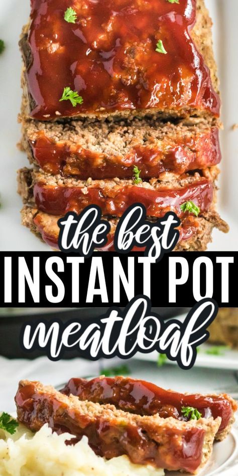 Instant Pot Meatloaf, Beef Recipe Instant Pot, Sweet Glaze, Healthy Instant Pot Recipes, Instant Pot Recipes Chicken, Meatloaf Recipe, Grandmas Recipes, Instant Recipes, Instant Pot Dinner Recipes